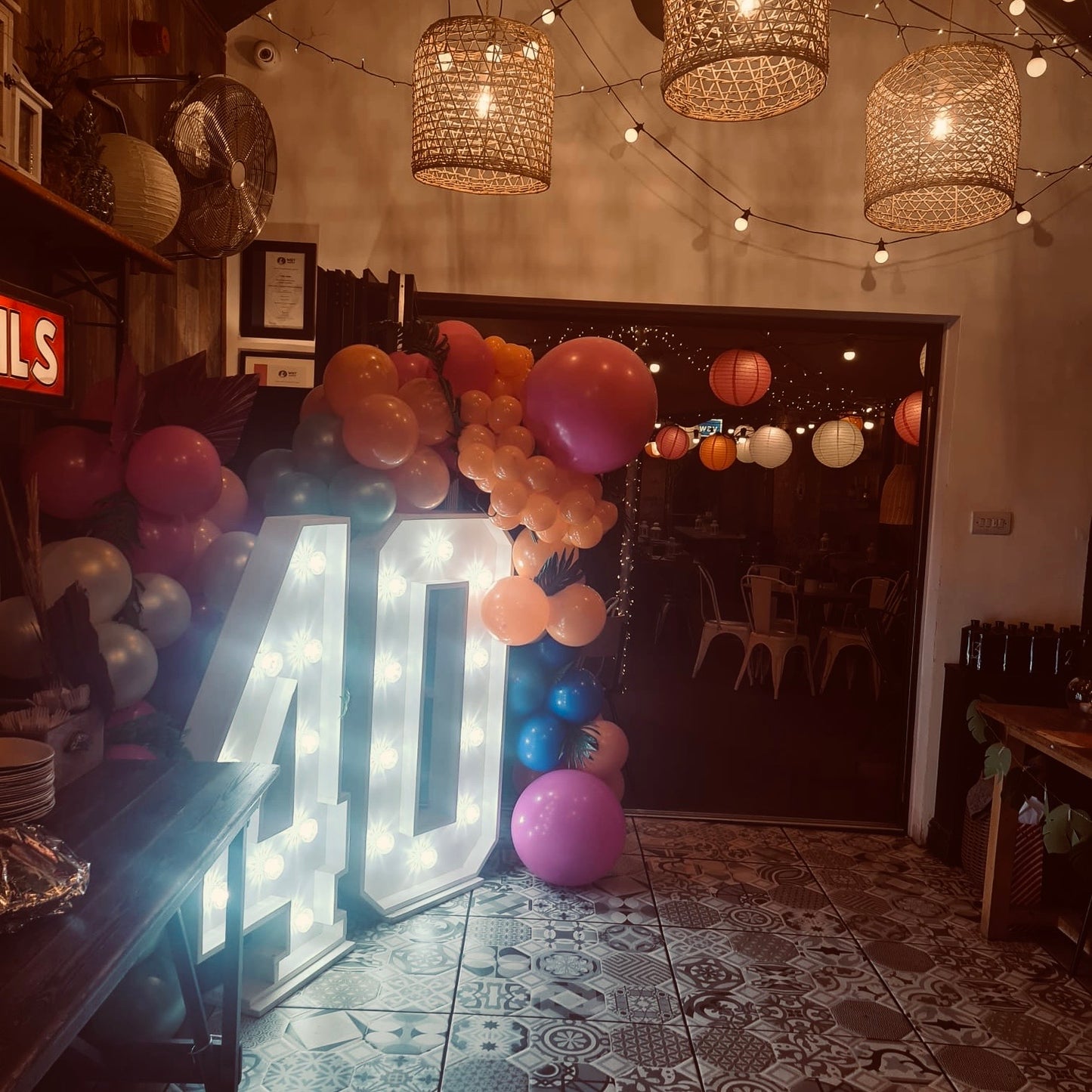 Courtyard party hire