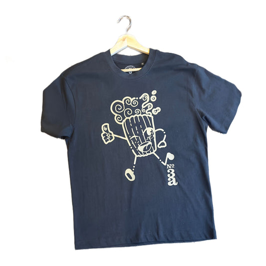 T Shirt Blue Coffee Cup No3a